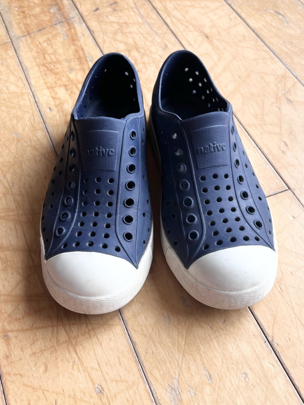 Native Navy Waterproof Slip‑On Kids’ Sneakers Size 13